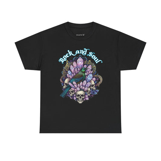 Crystal Tui Rock and Soul Unisex Heavy Cotton Tee, Music Lover Gift, Graphic T-Shirt, Casual Wear, Gift for Him/Her