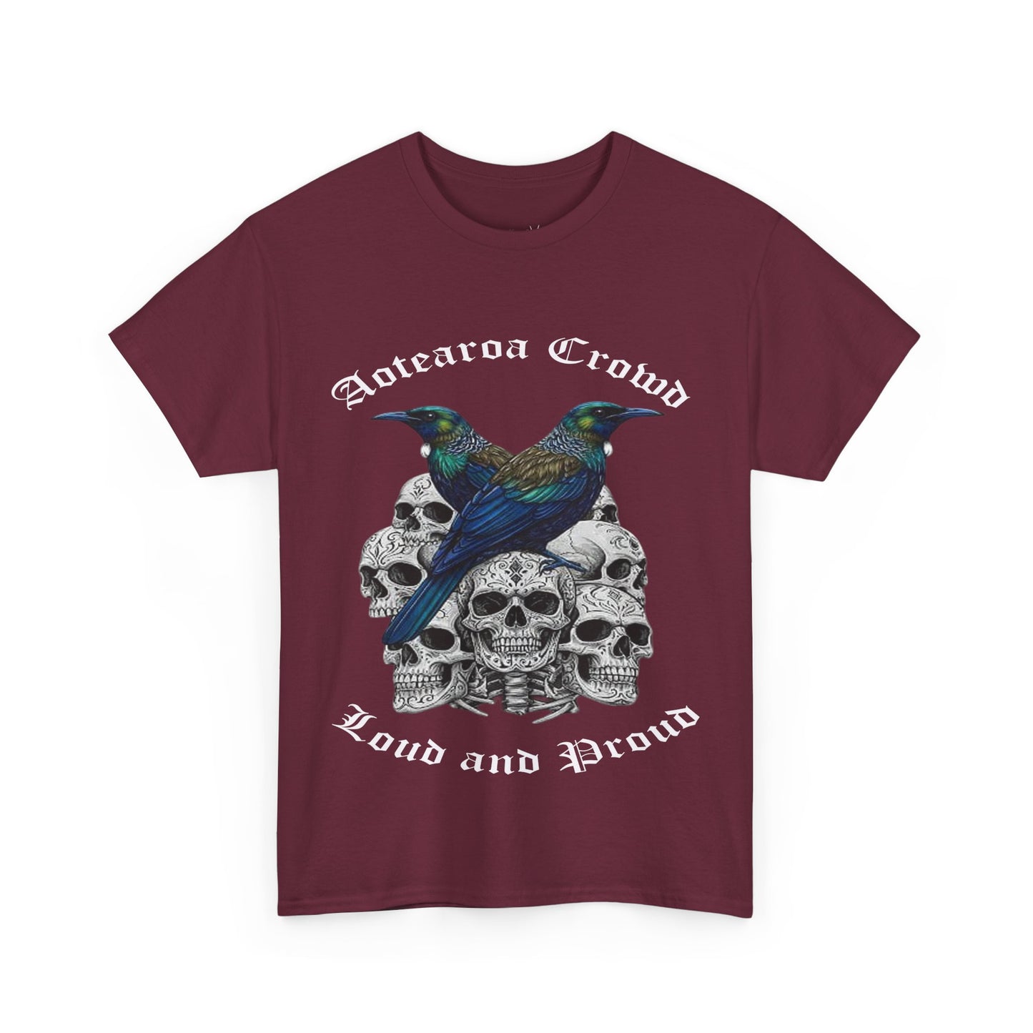 Kiwiana T-Shirt, Aotearoa Crowd Loud and Pround, Unisex Cotton Top, Alternative Fashion, Graphic T-Shirt, Tui, New Zealand