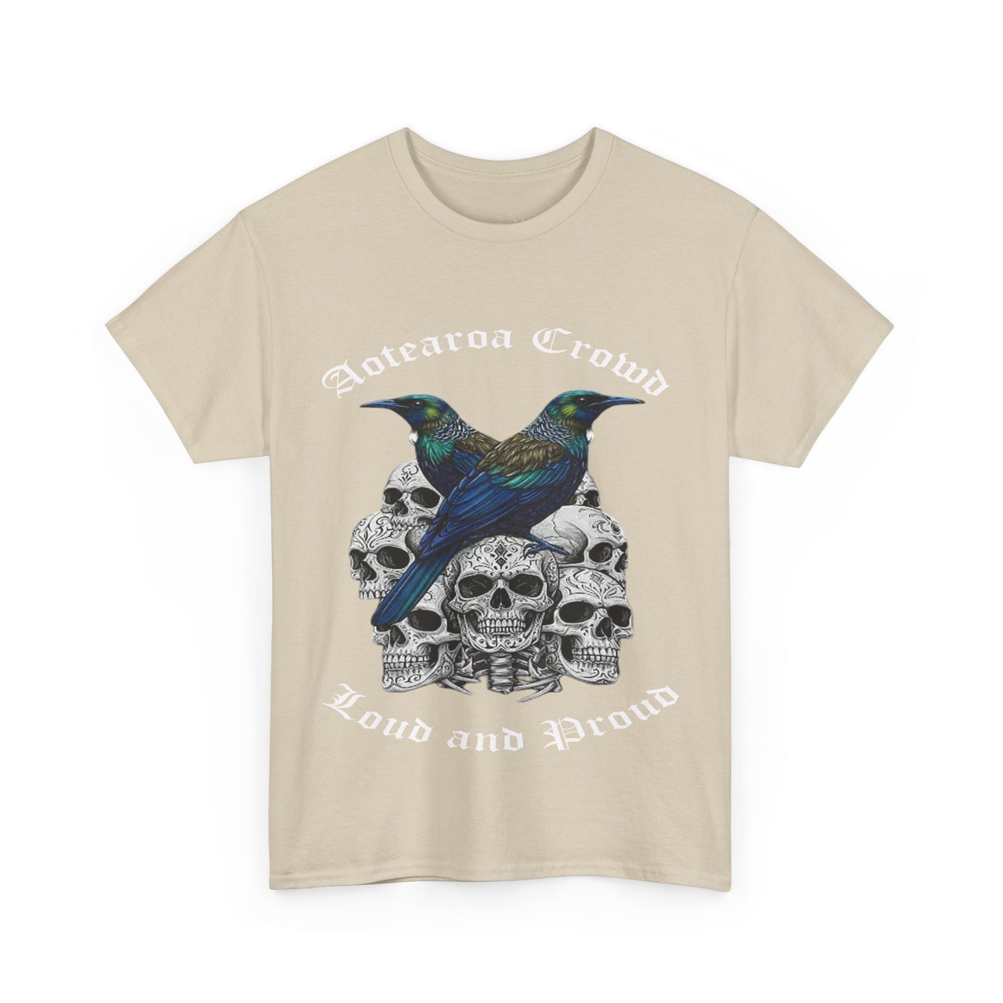 Kiwiana T-Shirt, Aotearoa Crowd Loud and Pround, Unisex Cotton Top, Alternative Fashion, Graphic T-Shirt, Tui, New Zealand