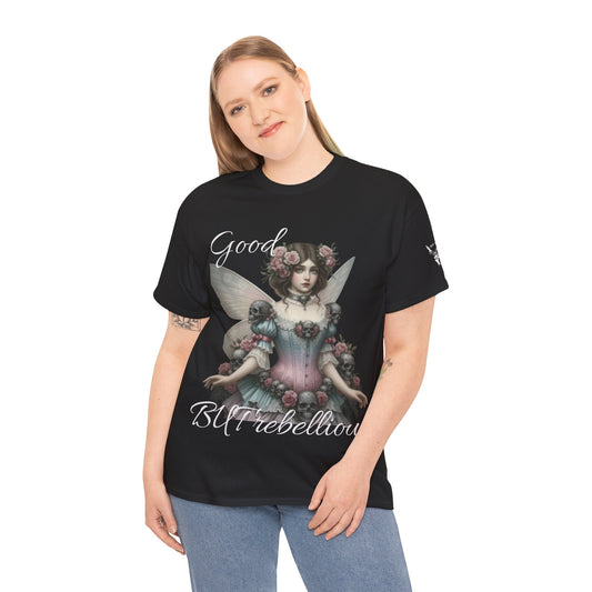 GOOD BUT REBELLIOUS Victorian Fairy and Skull Tee
