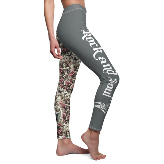 Victorian Fairy and Skull Leggings