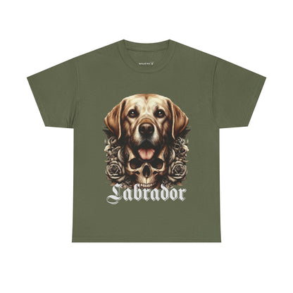 Labrador Unisex Tee, Graphic Dog Shirt, Pet Lover Gift, Animal Print Top, Casual T-shirt, Everyday Wear, Skulls