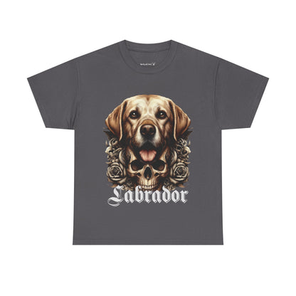 Labrador Unisex Tee, Graphic Dog Shirt, Pet Lover Gift, Animal Print Top, Casual T-shirt, Everyday Wear, Skulls