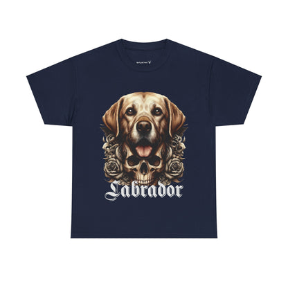 Labrador Unisex Tee, Graphic Dog Shirt, Pet Lover Gift, Animal Print Top, Casual T-shirt, Everyday Wear, Skulls