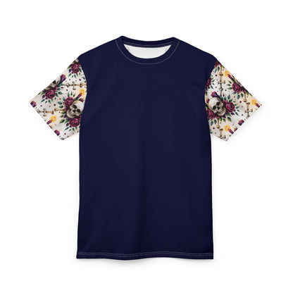 Gothic Floral Skull Tee