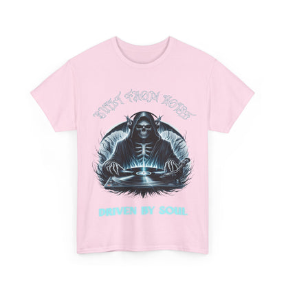Built by Noise Driven by Soul, Grim Reaper Graphic Tee - Unisex Casual Wear