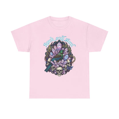 Crystal Tui Rock and Soul Unisex Heavy Cotton Tee, Music Lover Gift, Graphic T-Shirt, Casual Wear, Gift for Him/Her