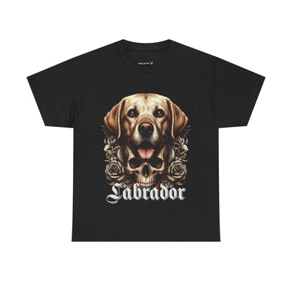 Labrador Unisex Tee, Graphic Dog Shirt, Pet Lover Gift, Animal Print Top, Casual T-shirt, Everyday Wear, Skulls