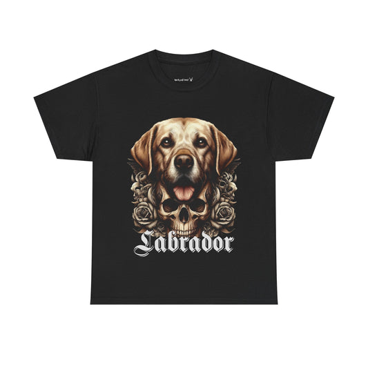 Labrador Unisex Tee, Graphic Dog Shirt, Pet Lover Gift, Animal Print Top, Casual T-shirt, Everyday Wear, Skulls