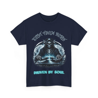 Built by Noise Driven by Soul, Grim Reaper Graphic Tee - Unisex Casual Wear
