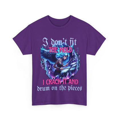 I DON'T FIT THE MOLD T-Shirt with Inspirational Quote - Perfect for Music Lovers, Casual Wear