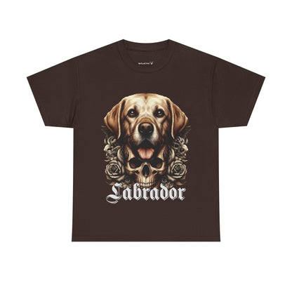 Labrador Unisex Tee, Graphic Dog Shirt, Pet Lover Gift, Animal Print Top, Casual T-shirt, Everyday Wear, Skulls